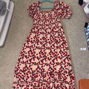Betsy Johnson Strawberry maxi dress
